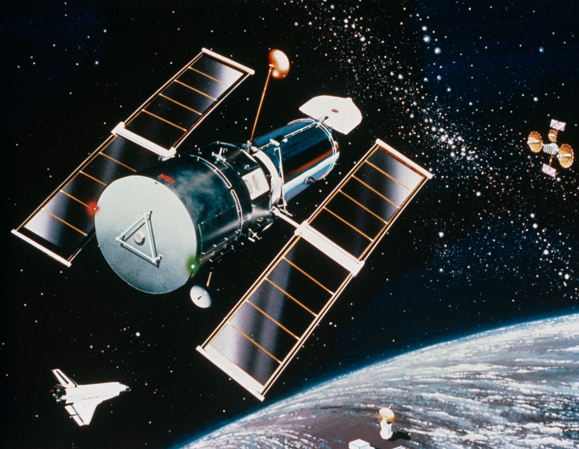 Satellite en orbite autour de la Terre