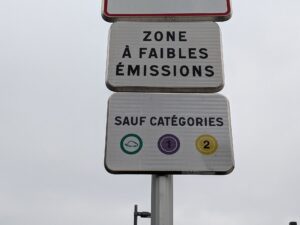 Panneau d’entrée de zone à faibles émissions (ZFE)